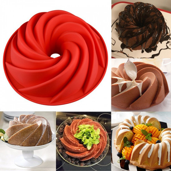 Silicone mould for outlet cake